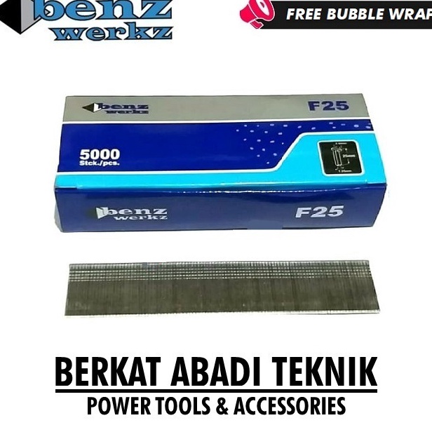 

BENZ KODENKI F25 MO Isi Staples Mesin Paku Tembak Lurus Mata Air Nailer Nail Angin Stapler F 25 25MO