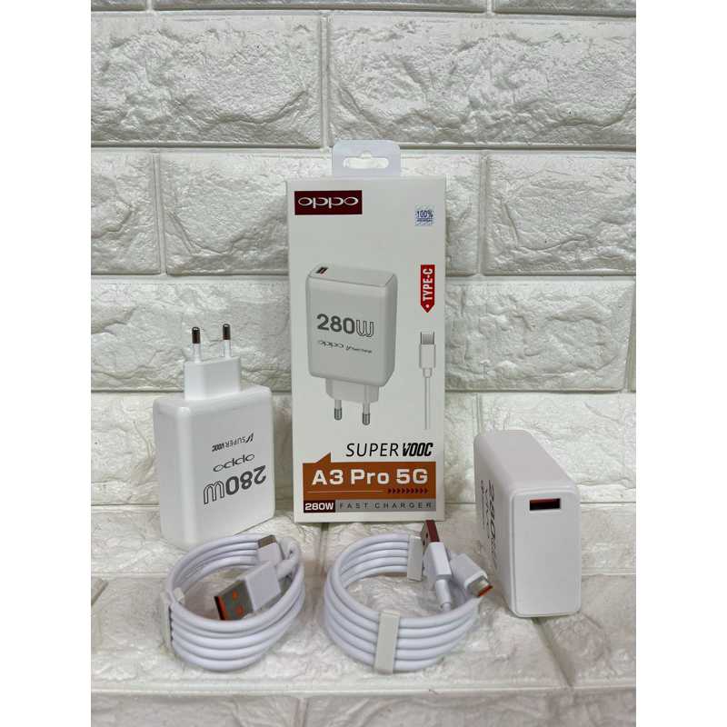 Charger Ori Fast Charging Oppo A3 Pro 5G 280W Casan Micro & Type C