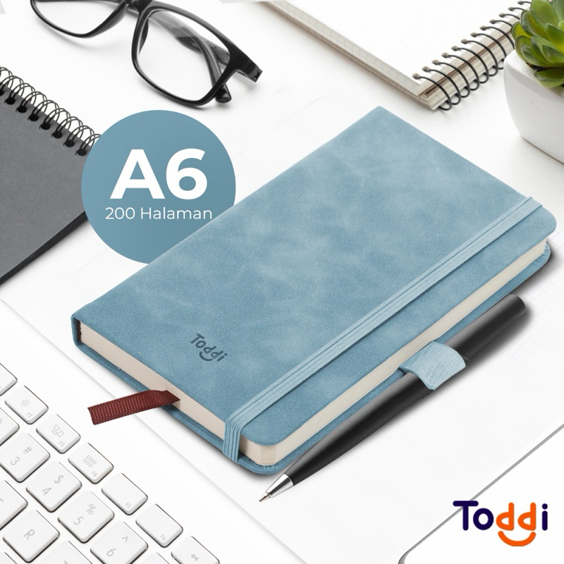 

Toddi Buku Jurnal Hardcover Notebook Diary 70GSM 200 Halaman Grid A6 Catatan Notepad Mini Kecil 7ROTOKLB