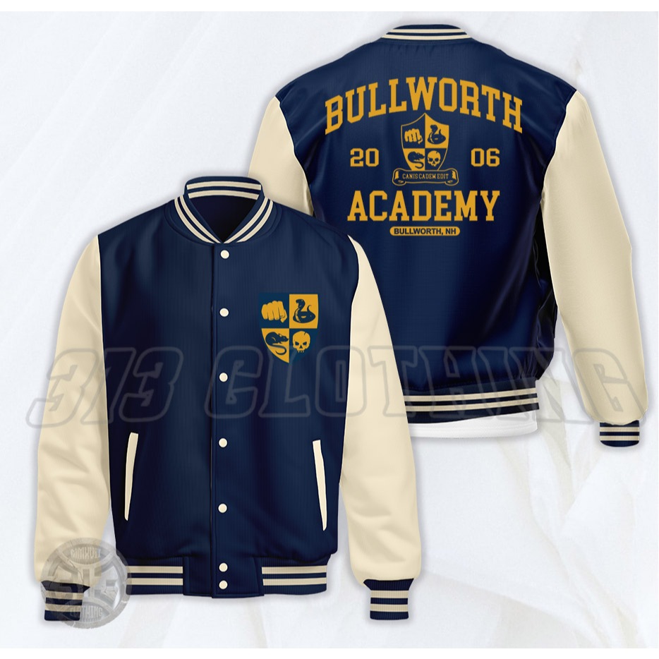 Jaket Varsity Bullworth Academy / Jaket Bully Jaket Baseball Bullworth Bully