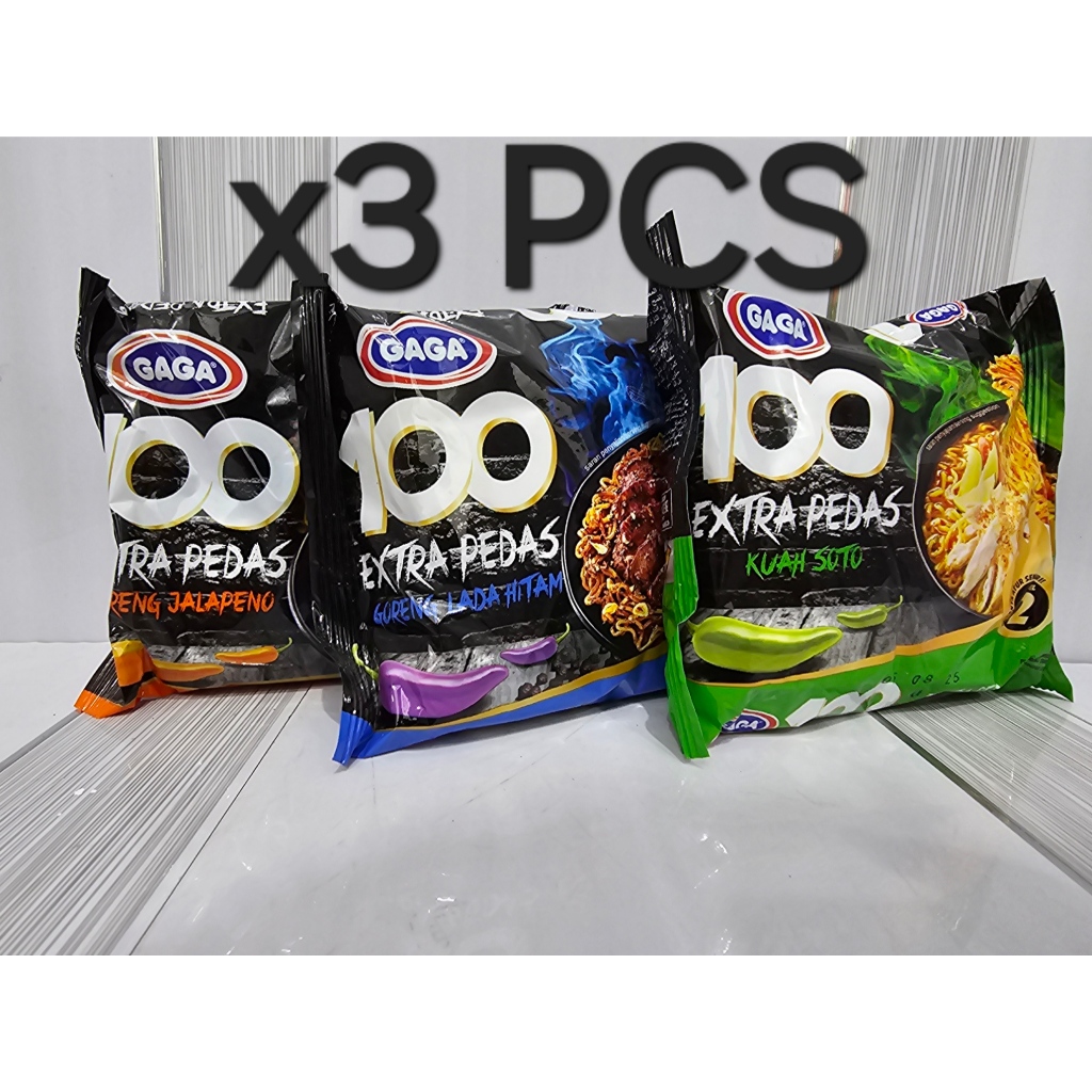 

(3pcs) Gaga Mie Seratus Extra Pedas