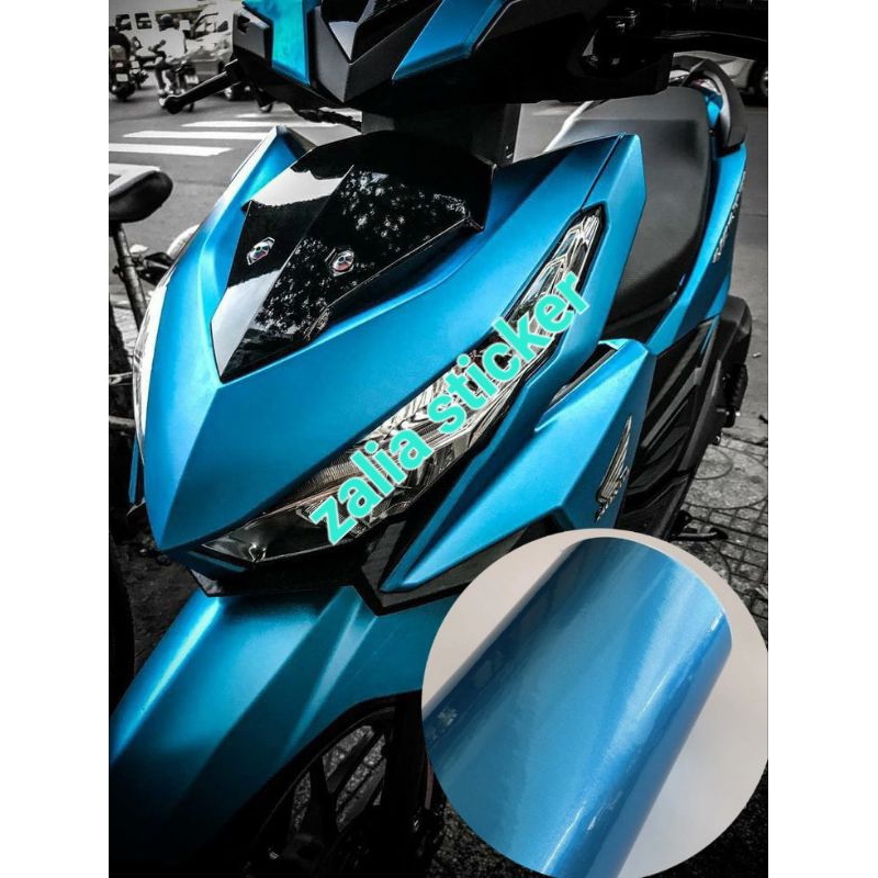 SKOTLET STIKER MOTOR RELAXA BLUE CANDY SKOTLET BIRU RELAXA METALIK CANDY SKOTLET BIRU RELAXA SCOTLIT