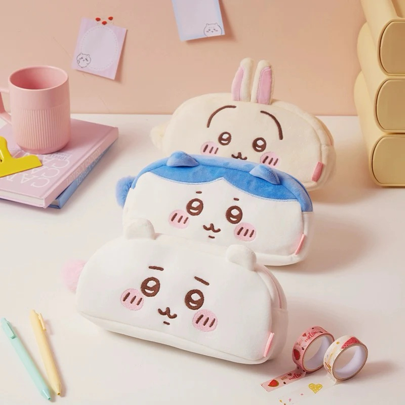 

[READY] miniso x chiikawa plush stationery pouch case