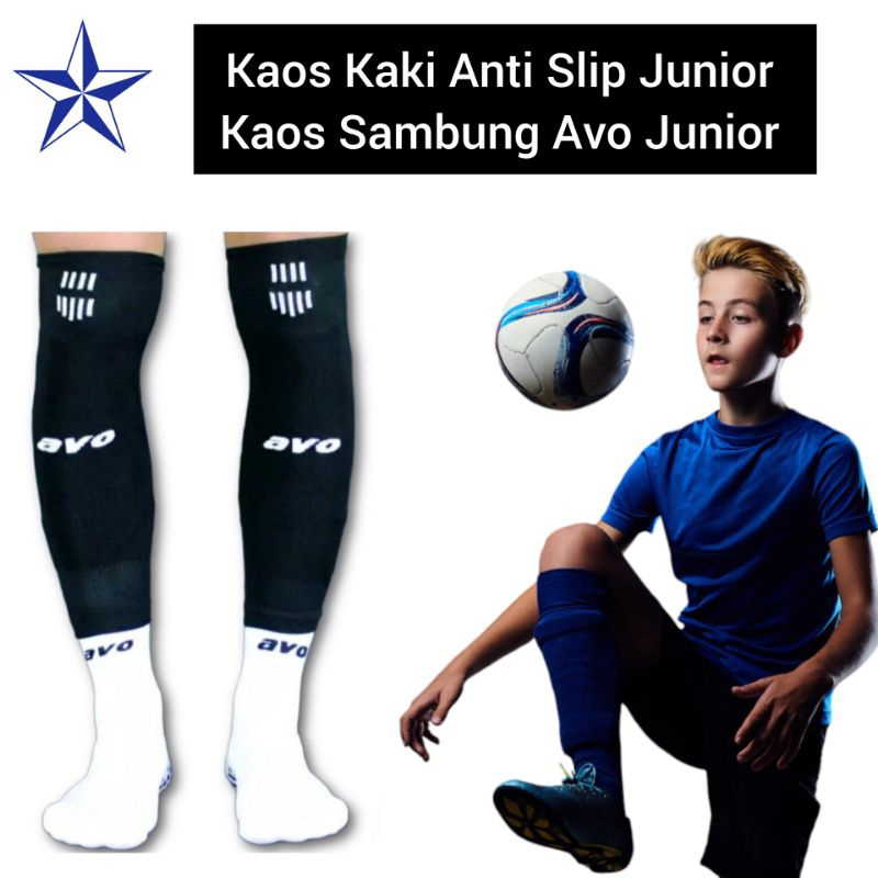 Kaos Kaki Avo Anti Slip Sambung Junior Futsal Sepak Bola
