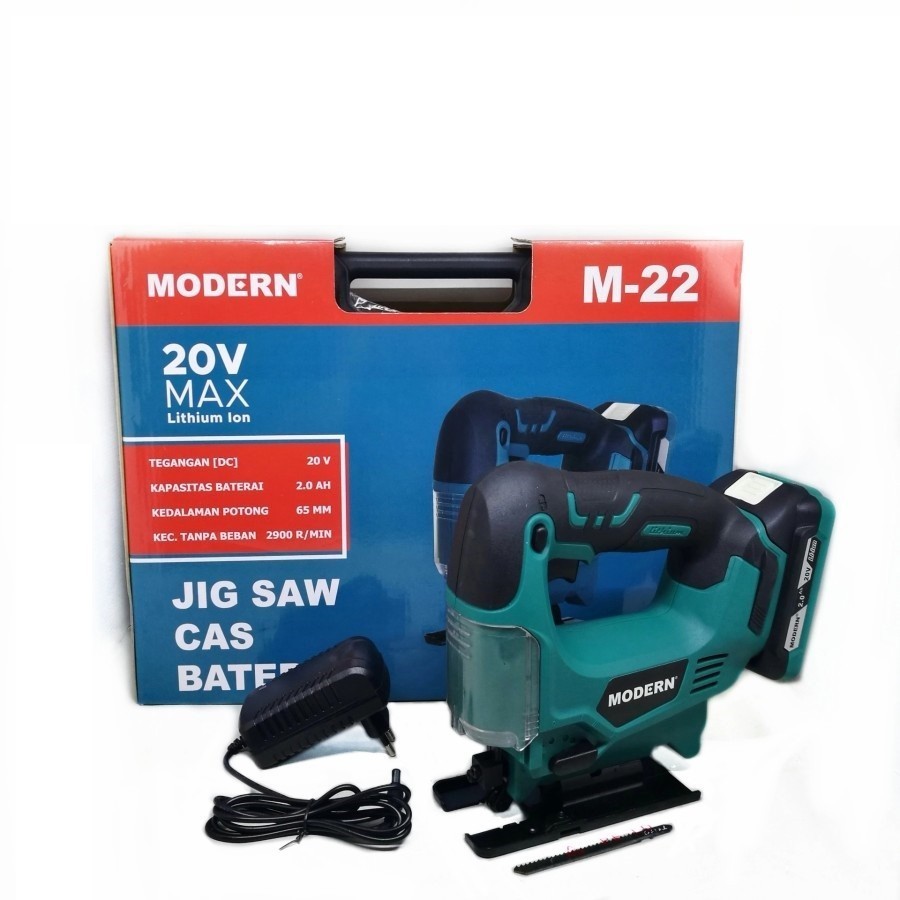 MODERN M-22 jigsaw cordless mesin gergaji Portable baterai 20v