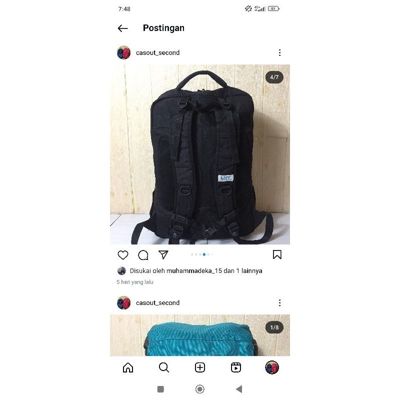 tas Daypack lecaf original