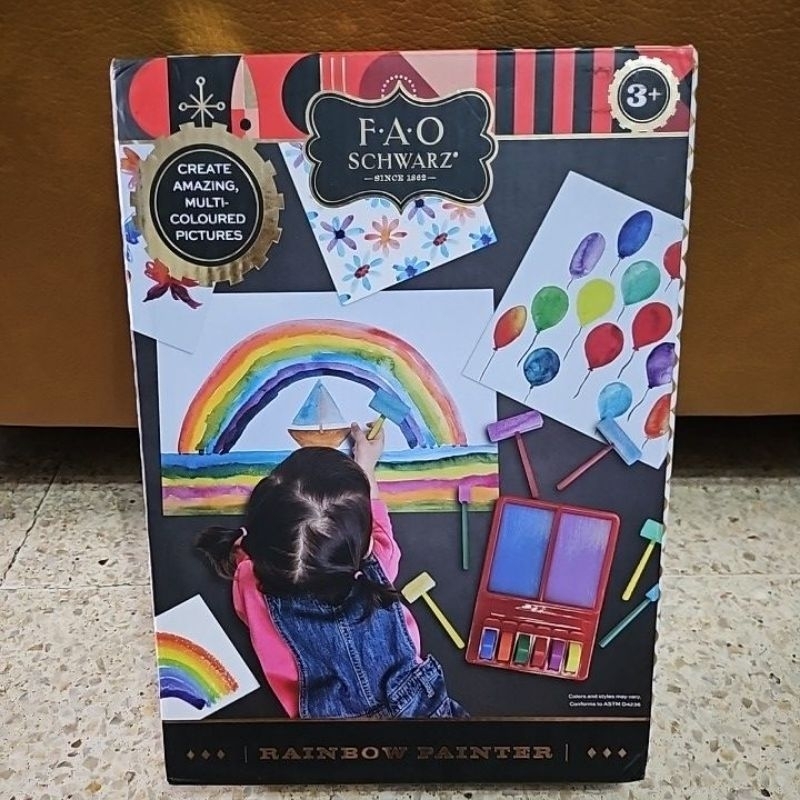 FAO Schwarz Rainbow Painting / Mainan cat anak