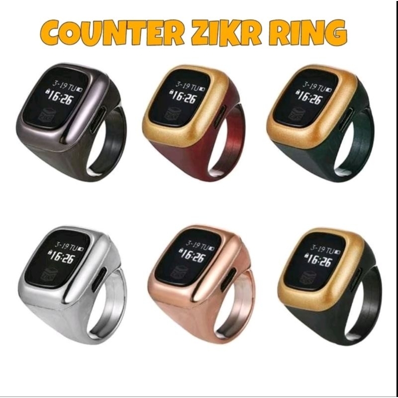 tasbih cincin zikir digital cargher layar sentuh