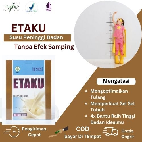 

Susu Etaku Peninggi Badan Penambah Tinggi Badan Untuk Anak Remaja Dewasa Badan Ideal Sehat Susu Kambing Walatra Etaku Sudah Bpom Dijamin Original