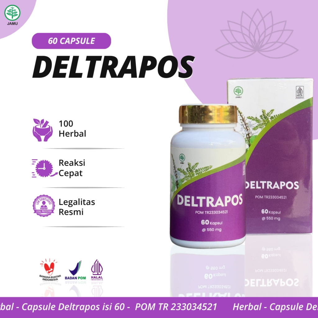 

[Deltrapos 60 Capsule] 100% Herbal Tanpa Efek Samping