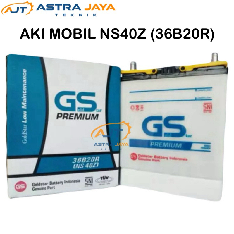 Aki Mobil GS Premium NS40Z (35Ah) Accu Suzuki Carry, Rush, Avanza, Xenia
