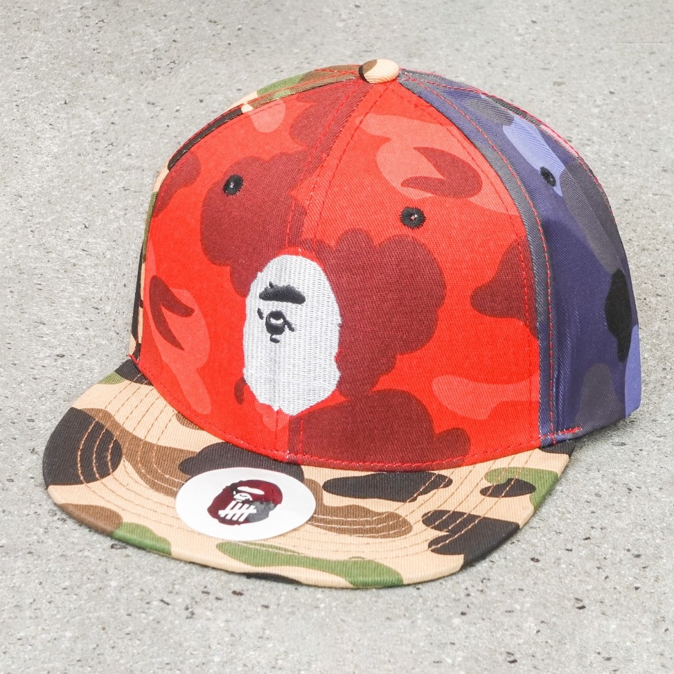 Lebih Terpercaya Topi Snapback Bape a Bathing Ape Bill UP  Topi Baseball Pria