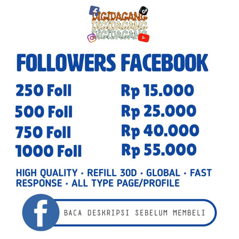 FOLLOWER FB PERMANEN REAL ACCOUNT GARANSI NON DROP