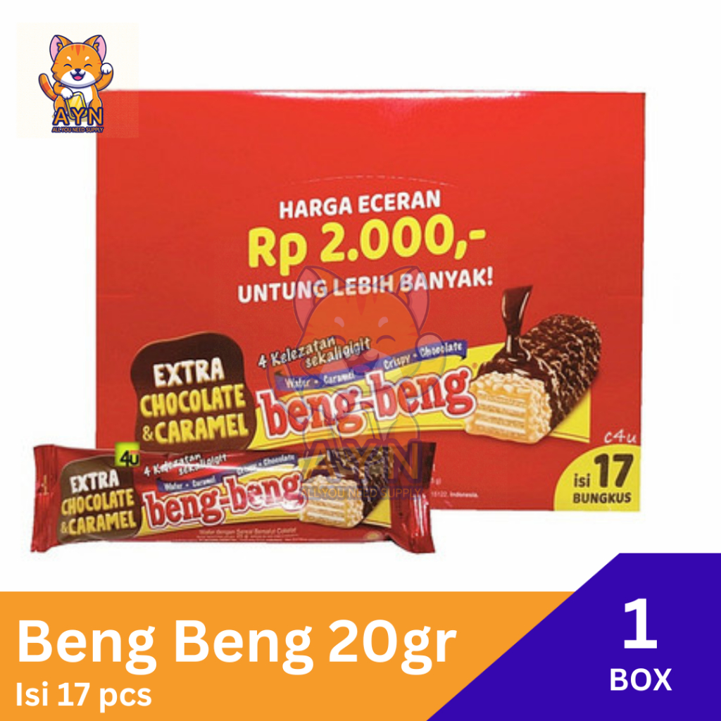 

Beng beng regular 20gr (1 box isi 17 pcs)