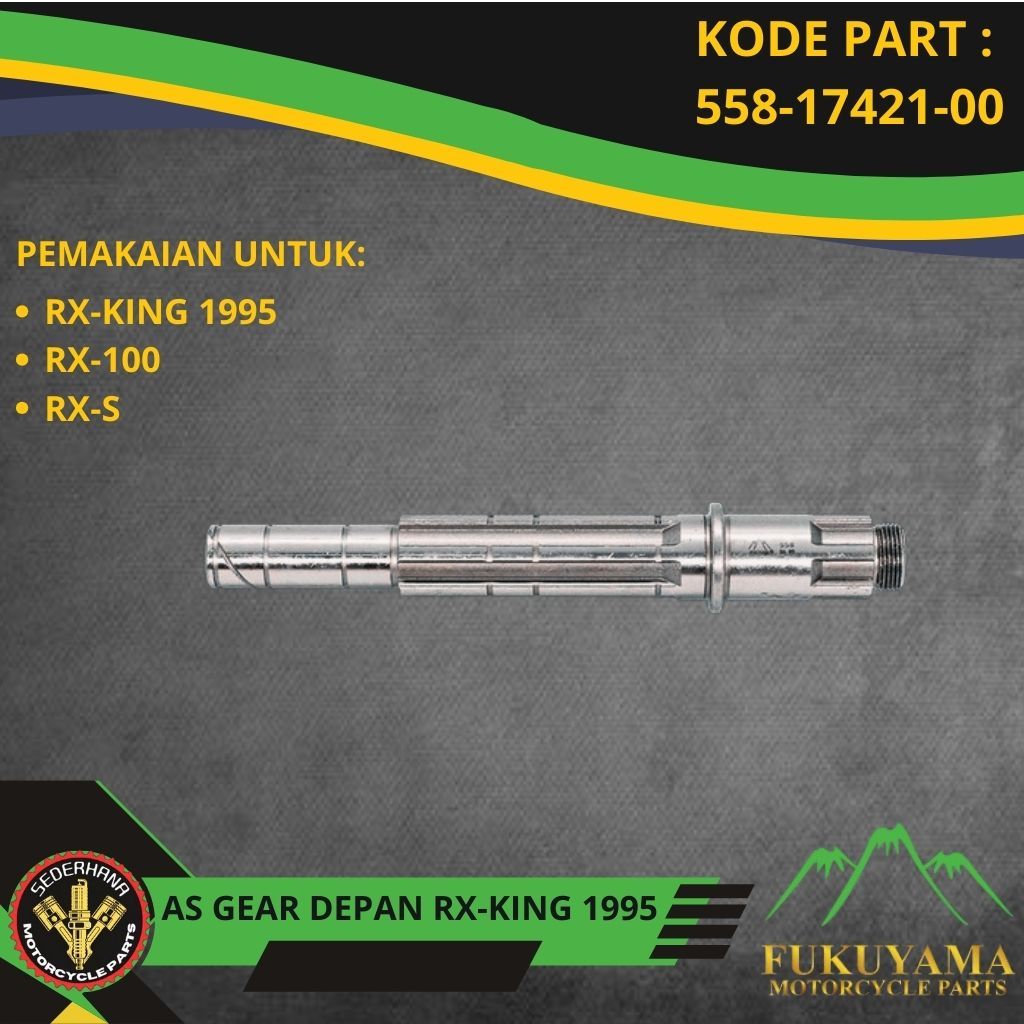 AS GEAR DEPAN RX KING RX 100 RXS FUKUYAMA