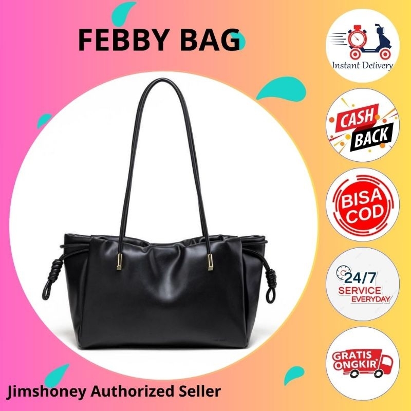 JIMS HONEY FEBBY BAG tas 2 looks serut handbag selempang wanita murah awet muat banyak shoulder bag 