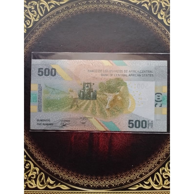 Uang Afrika Tengah 500 Franc 2020 unc