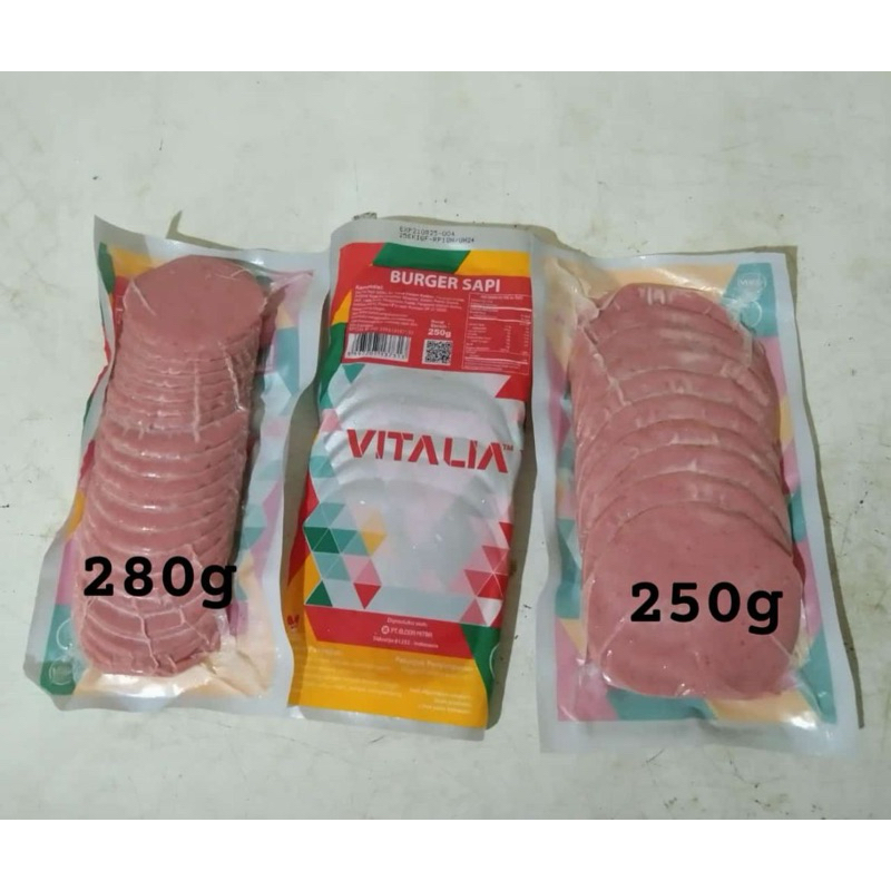 

Beef Burger Vitalia 280gr isi 20pcs