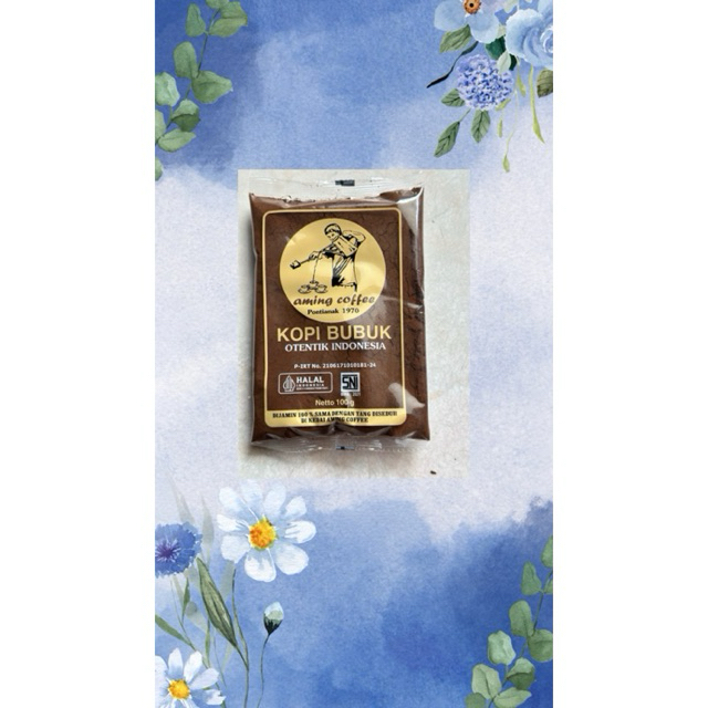 

Kopi bubuk merk Aming uk 100gram