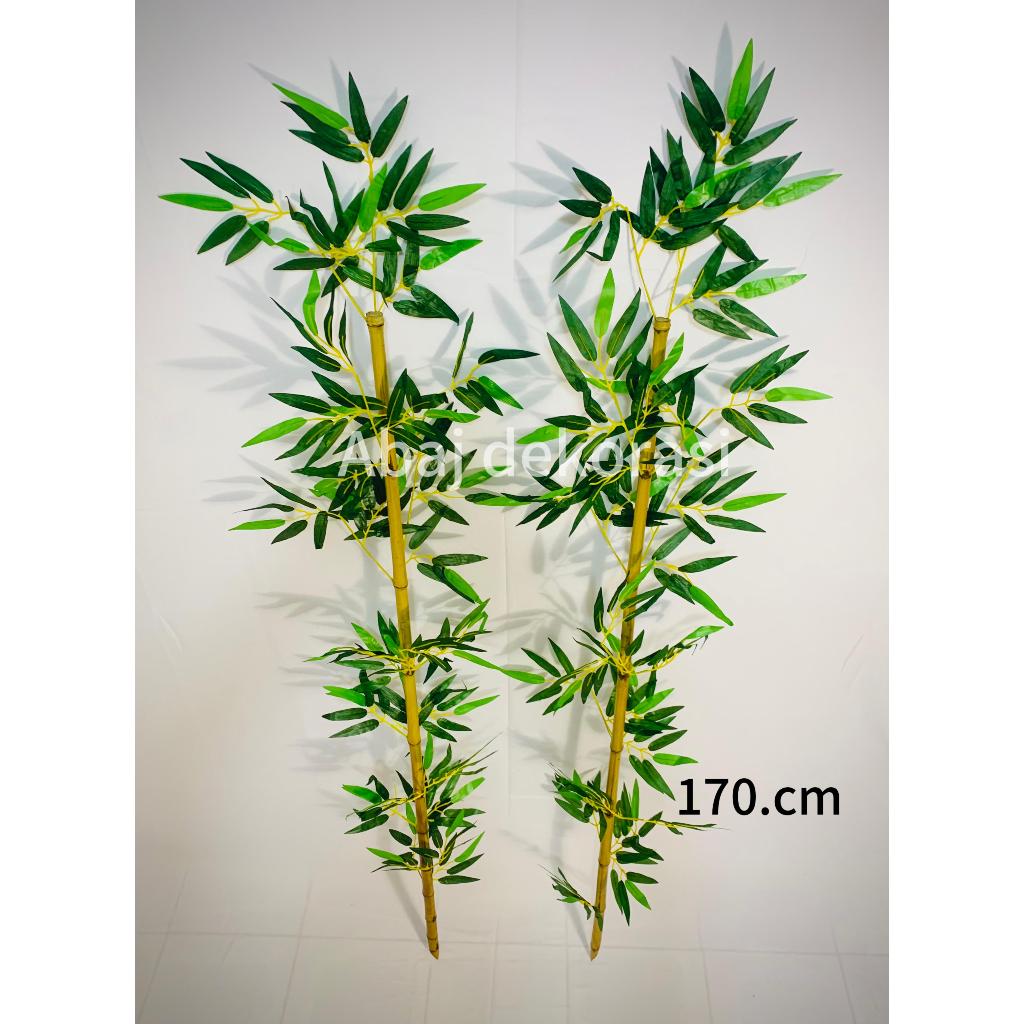 RB Batang Bambu Artificial Partisi Penyekat Ruangan 170cm/Tanaman bambu cendani Dekorasi Hiasan