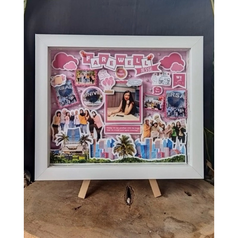 Scrapframe 3D Pop Up | Kado Ulang Tahun Cewek Cowok | Kado Hari Ibu | Hadiah Natal | Kado Pernikahan