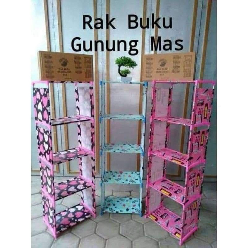 Rak Buku Portabel / Rak Buku / Lemari Buku / Rak Serbaguna