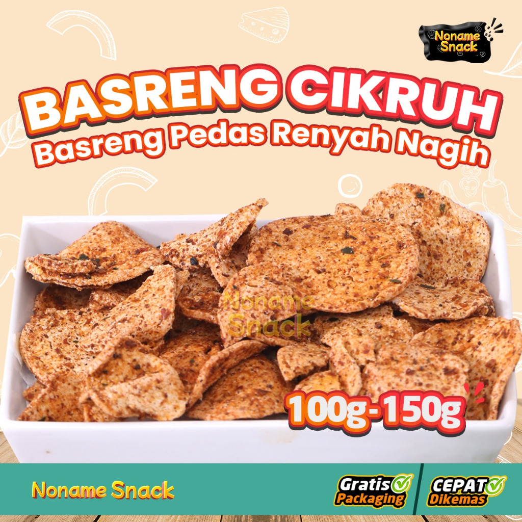 

NoName Snack - Basreng Cikruh Pedas Grosir 100 Gr dan 150 Gr