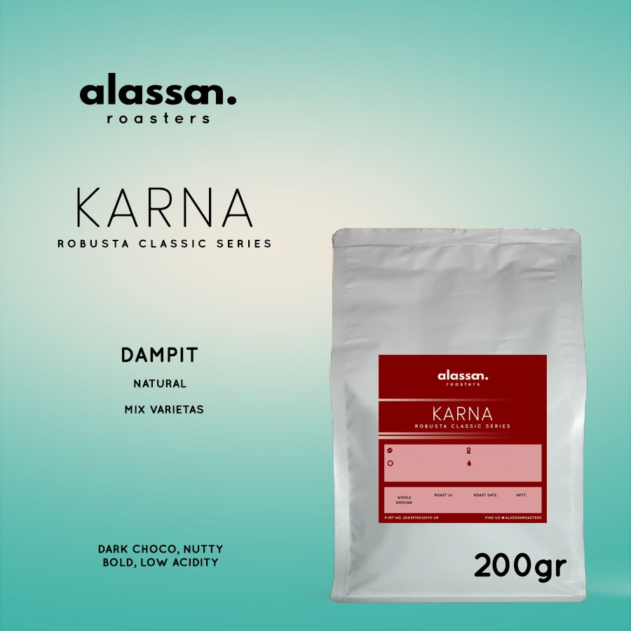 

alassan coffee, kopi robusta dampit 200gr - biji atau bubuk