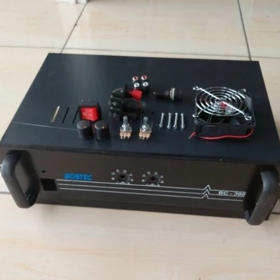 Box Power Amplifier MUAT TRAVO 10 AMPER MURNI 2 Potensio NASIONAL/BOSTEC BC 300 FREE PARFUM