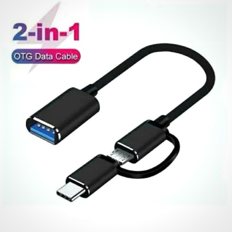 OTG 2IN1DUAL USB MICRO DAN TYPE C HIGH SPEED FLASH DRIVE OTG SMARTPHONE/FLASHDISK/MOUSE/PC