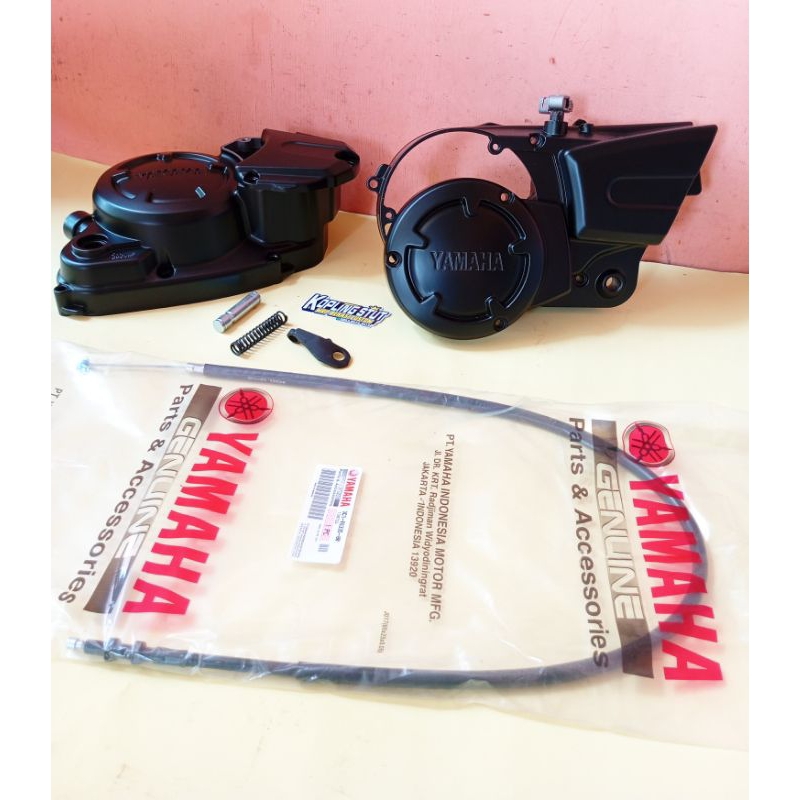 CUSTOM KOPLING STUT KIRI RX KING NEW HITAM DOFF CKD