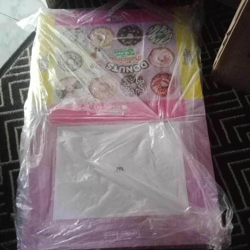 Isi 50 Lembar Kotak Donat Isi 12 Motif Donat Praktis