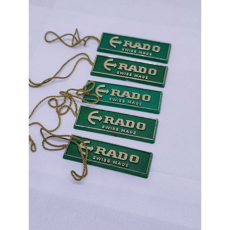 Rado swiss vintage hang tag watch gantungan label merk jam tangan antik part accessories arloji lawa
