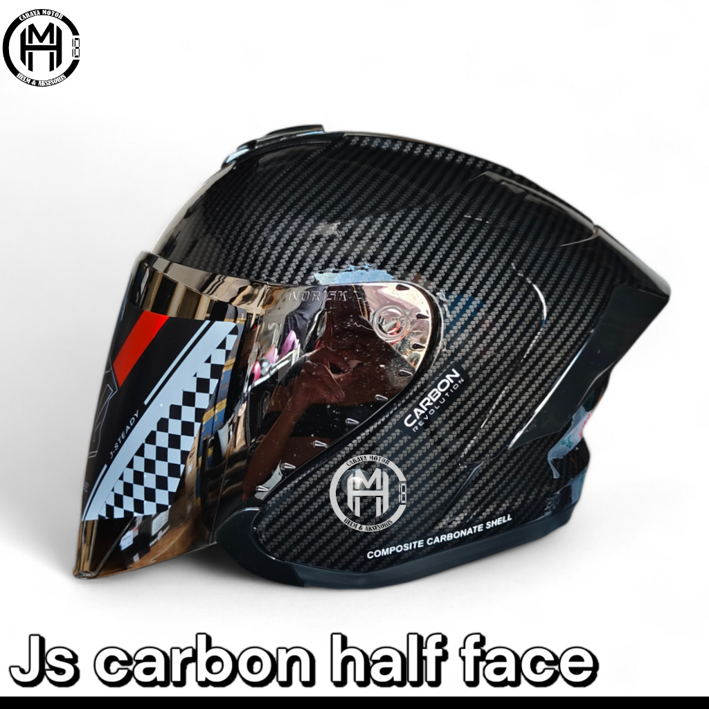 HELM JS CARBON HALF FACE|ORIGINAL