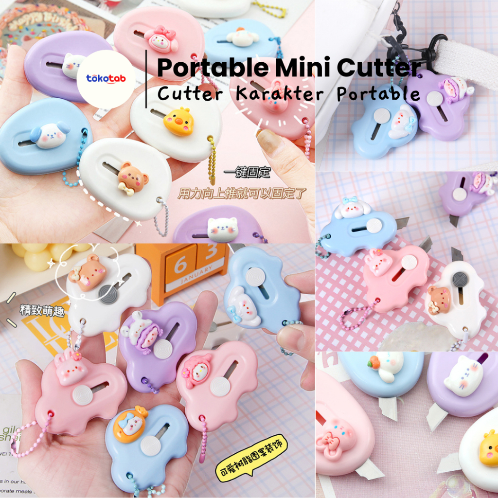 

Tokotab - Mini Portable Cutter/ Cutter Mini /Cutter Kucing/ Cutter Mini Cloud / Pisau Split Pemotong Kertas Pisau Pemotong Kertas Wallpaper Cutter Kerajinan