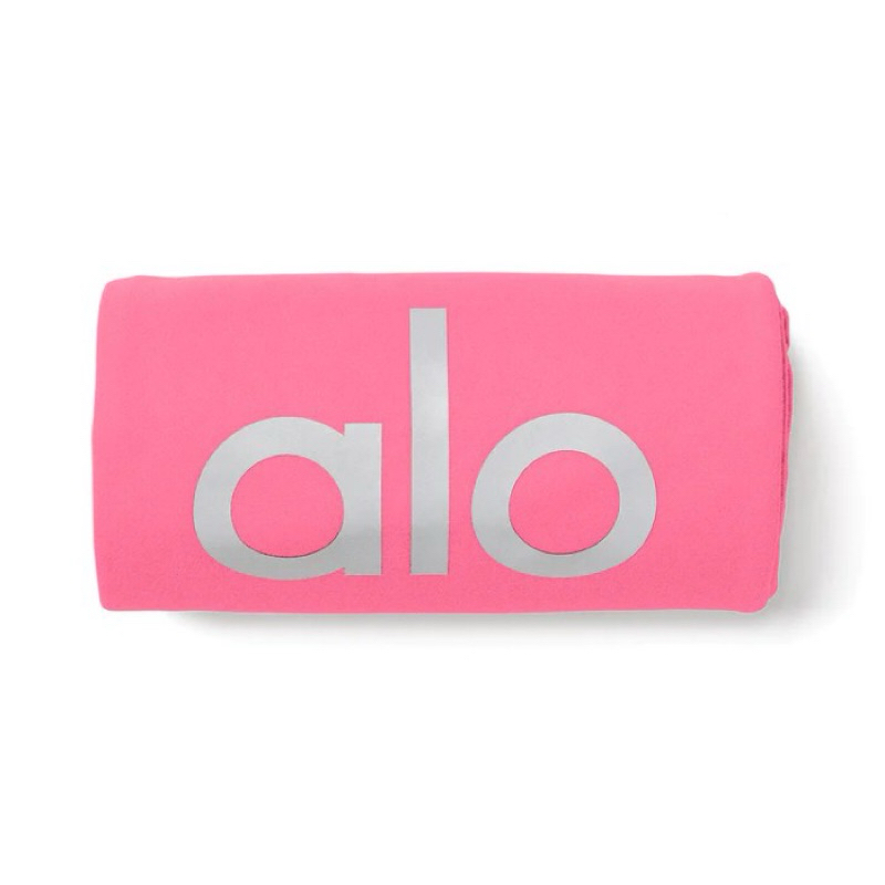 Alo Yoga Grounded no Slip Mat Towel Hot Pink 100% authentic