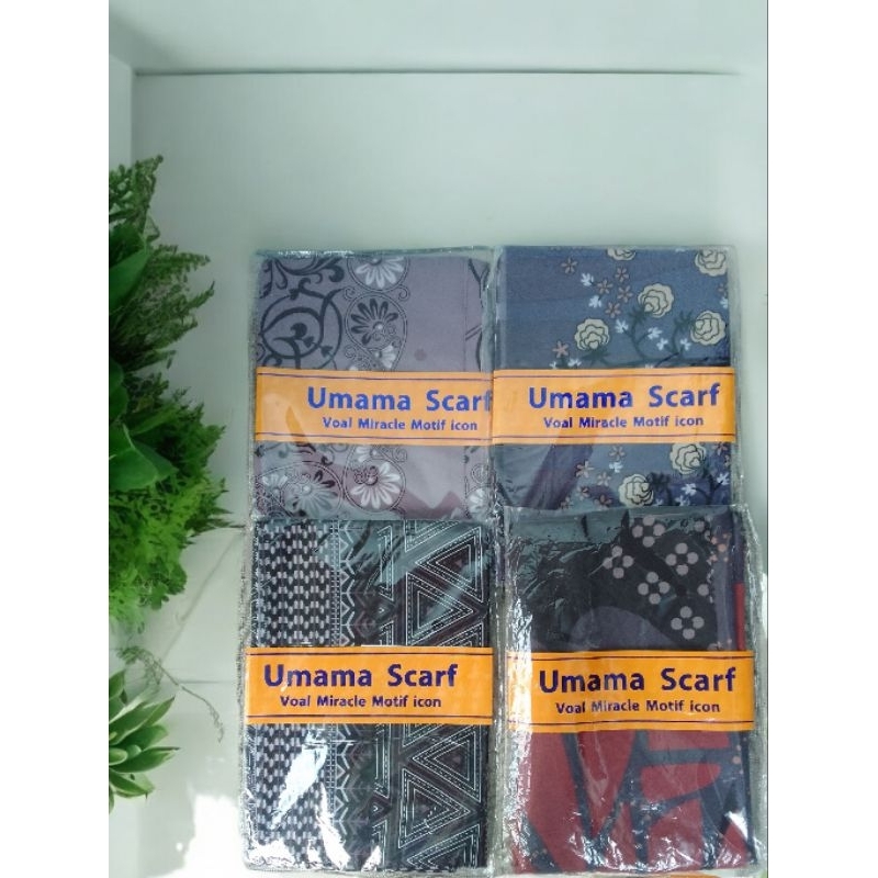 UMAMA VOAL MIRACLE MOTIF ICON / METAL LOGO Scarf Hijab Segiempat Square Jilbab Laser Cut