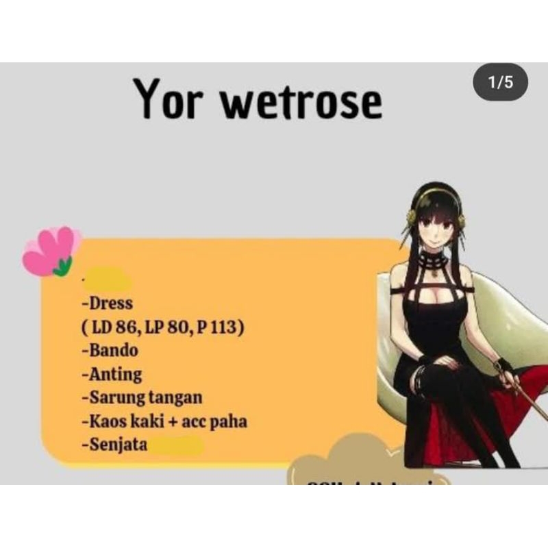 Yor forger anime spx family wetsore costume Cosplay