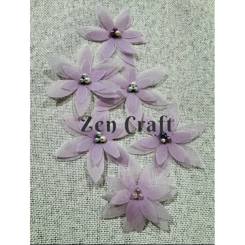 bunga 3D organza