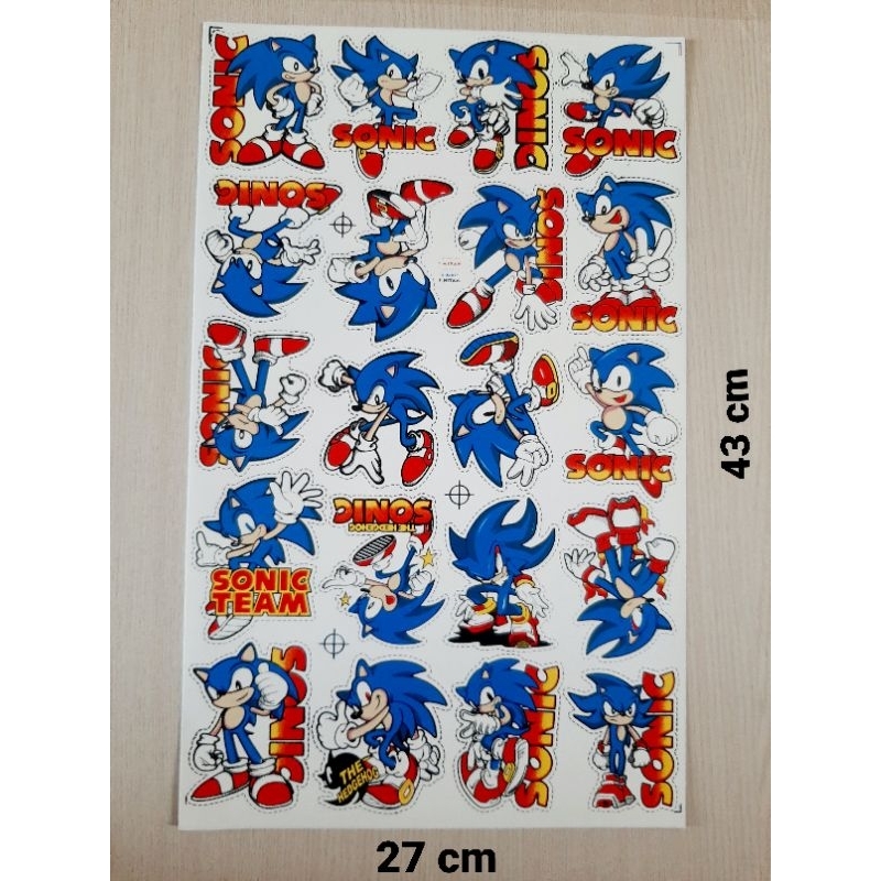 

STIKER GRAFTAC SONIC LEMBARAN GUNTING SENDIRI ISI 20