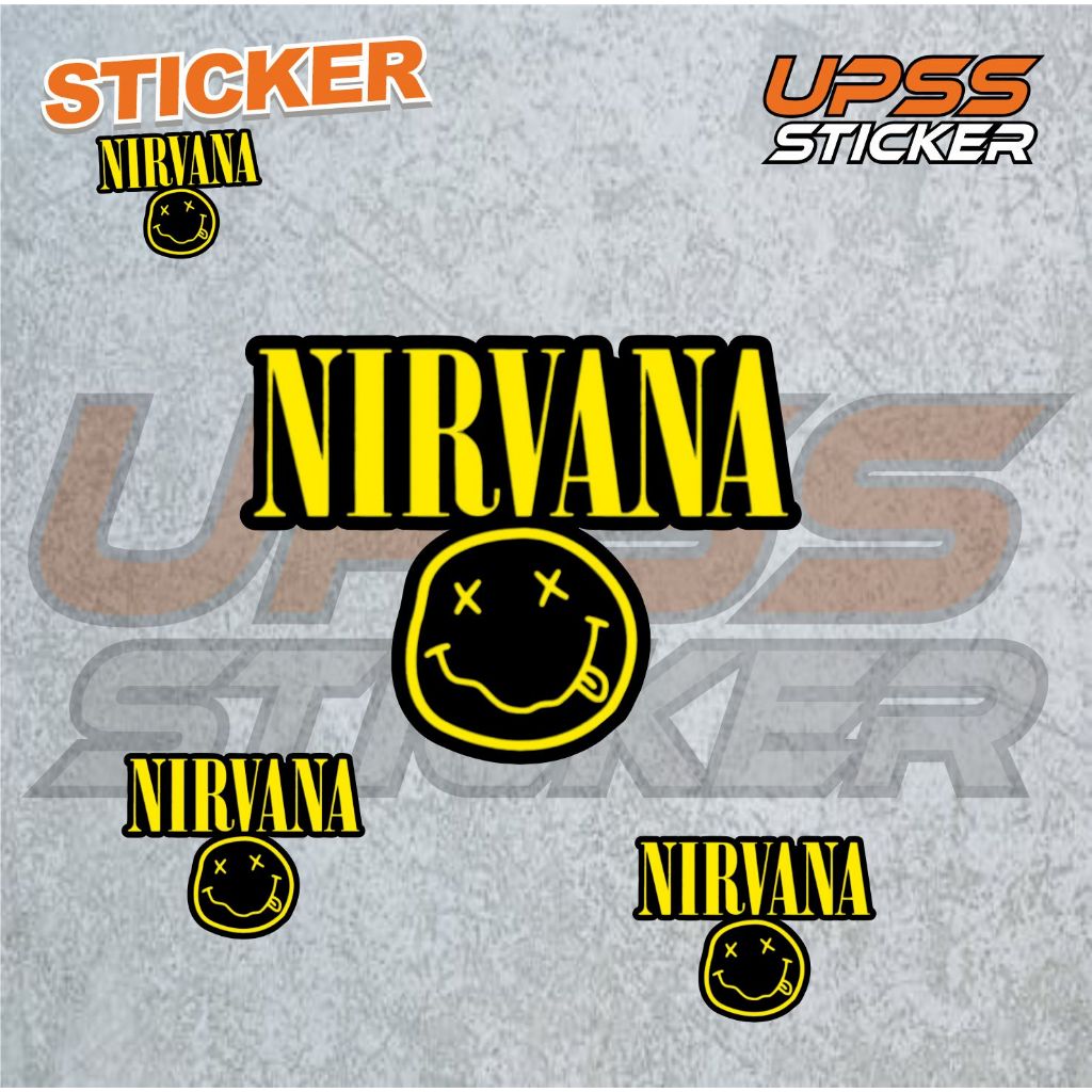 

Stiker Sticker Nirvana Case Phone Logo Brand Band Aesthetic Journal Clothing Basic Casing Striping Tempel Label Merk Dinding Graftac Vinyl High Quality decal