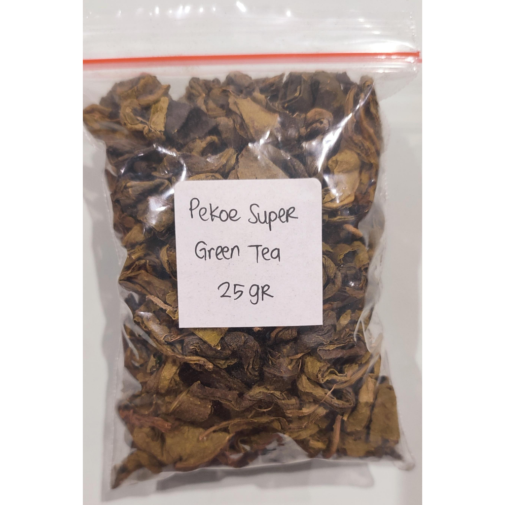 

Teh Hijau Pekoe Super Organik / Premium Green Tea untuk Fermentasi Scoby Kombucha Premium 25gr