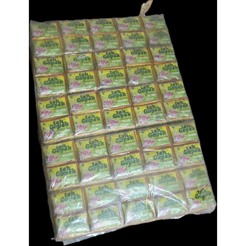 

Teh gopek slawi jasmine tea 1 bal isi 10 slop (500 biji)
