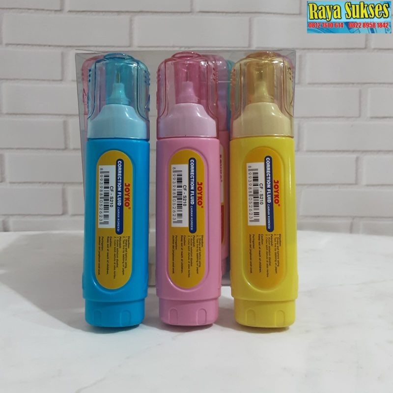 

Correction Fluid Joyko CF-S210 Warna Warni/Tip Ex Joyko/Tip Ex Cair
