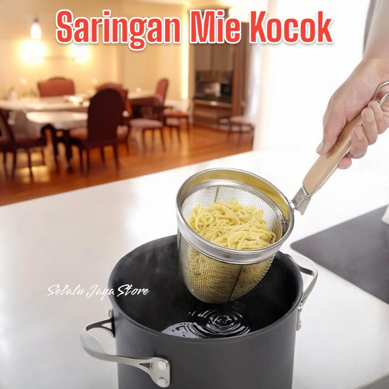Saringan Mie kocok / peniris mie kocok stainless saringan ramen