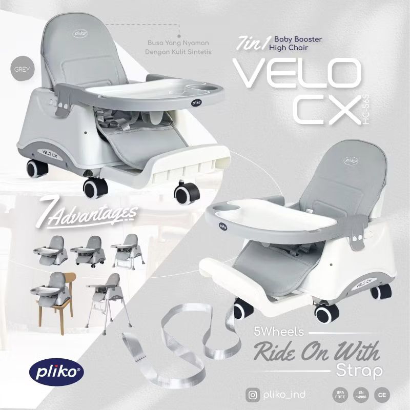 Pliko Baby High Chair Velo CX Kursi Makan Bayi