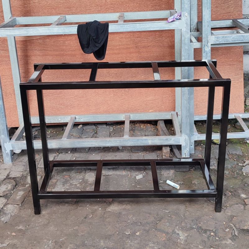 rak holo aquarium ukuran 100x40 full bahan holo galvanis 2 susun