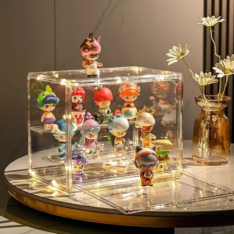 Acrylic Storage Box with Magnet | Kotak Pajangan Figurine / Mainan /  Boneka / Kosmetik Aklirik DIY 