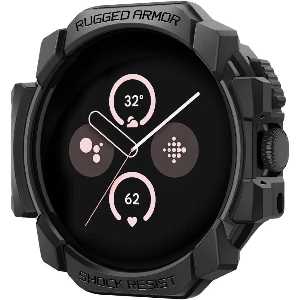 Case Google Pixel Watch 3 45mm Spigen Rugged Armor Carbon Styly Design Soft Casing Cover Original Ne