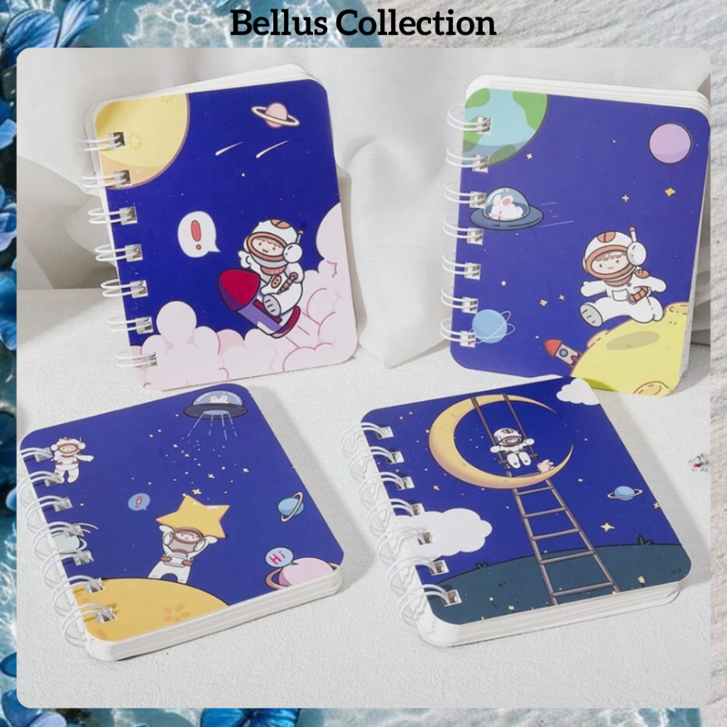 

NOTEBOOK NOTEPAD MINI A7 BUKU KECIL CATATAN MINI BUKU NOTES KECIL A7 RING CARTOON MEMO KECIL MURAH